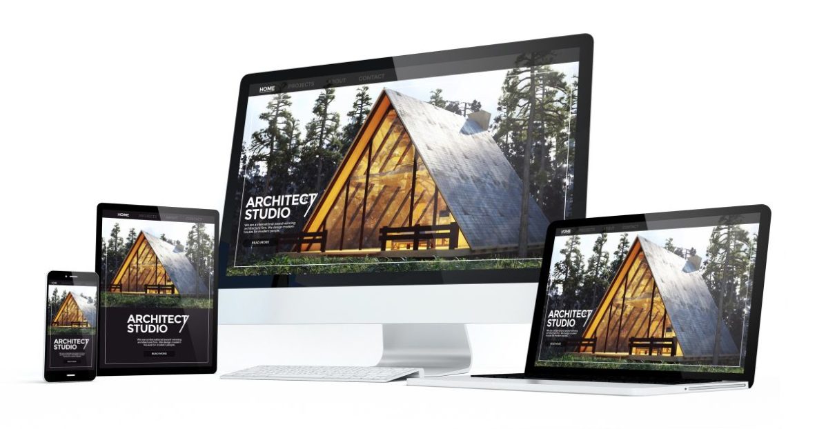 Appealing website design for architect website
